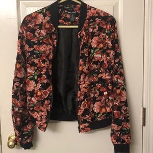 Floral bomber jacket